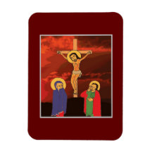 Jesus on the Cross Flexible Photo Magnet