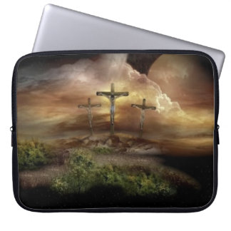 JESUS ON THE CROSS LAPTOP SLEEVE