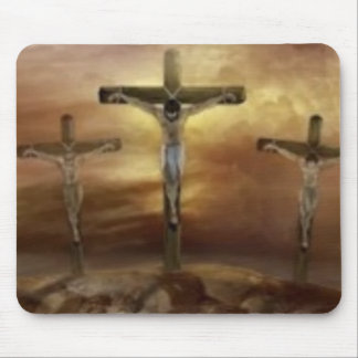 JESUS ON THE CROSS MOUSE PAD