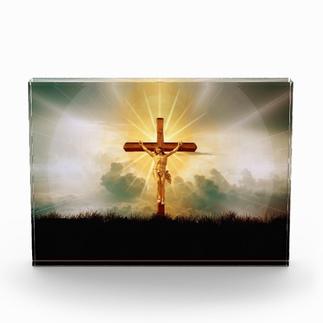 JESUS ON THE CROSS PHOTO BLOCK (Front)