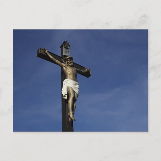 Jesus On The Cross Postcard (Front)