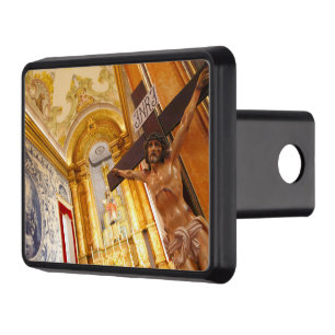 Jesus on the cross trailer hitch cover