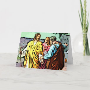 Jesus on the Road to Emmal Card