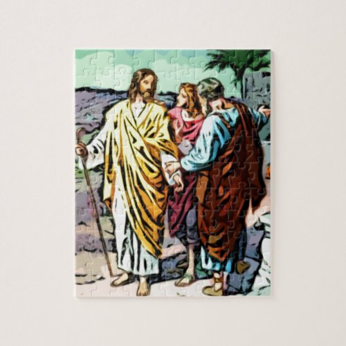 Jesus on the Road to Emmaus Jigsaw Puzzle