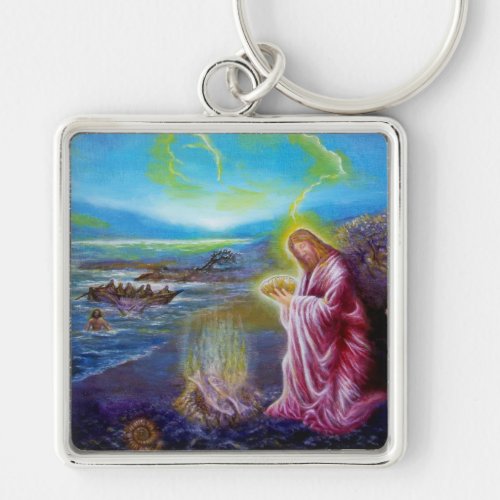 JESUS ON THE SEASHORE St John 21 Keychain