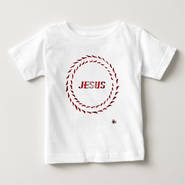 Jesus Optical Illusion Baby T-Shirt (Front)