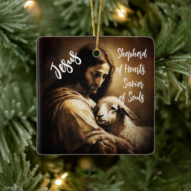 Jesus, our Savior Ceramic Ornament (Tree)