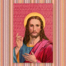 Jesus Our Savior: Gorgeous Vintage Print of Jesus