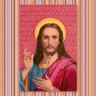 Jesus Our Savior: Gorgeous Vintage Print of Jesus