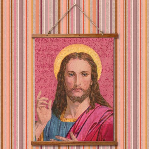 Jesus Our Savior Hanging Panel Hanging Tapestry