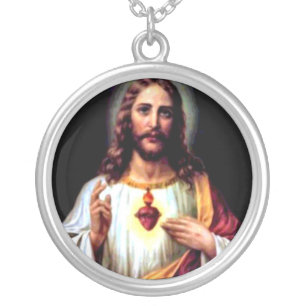 Jesus, Our Savior Silver Plated Necklace