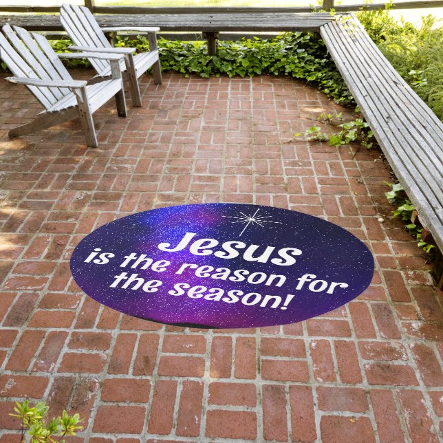 Jesus Outdoor Rug (Insitu (Outdoor 3))