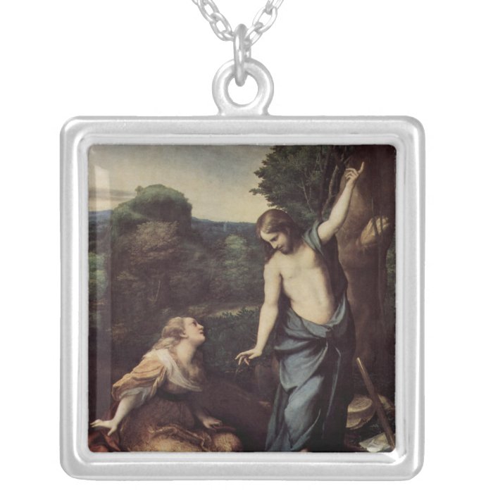 Jesus Outstretched Arms Personalized Necklace