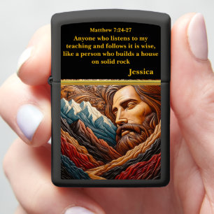 Jesus Over the Glorious Heights Zippo Lighter