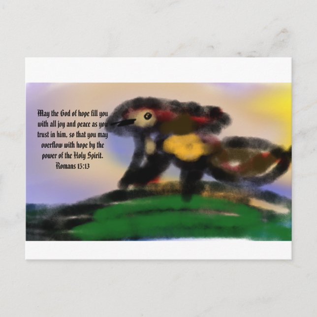 jesus overflew postcard (Front)