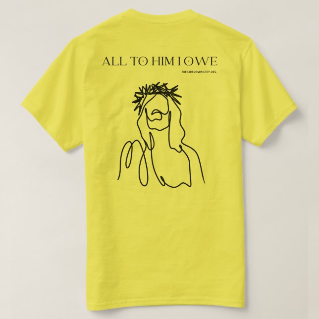 Jesus Paid It All, Black Print T-Shirt (Design Back)