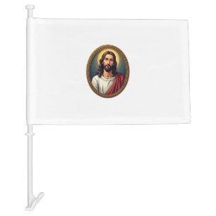 Jesus Palm Seal Vintage Engraving Shirt 2 Car Flag