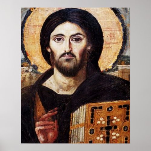 Jesus Pantocrator icon Poster