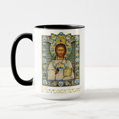 Jesus Pantokrator Catholic Orthodox Icon Mug