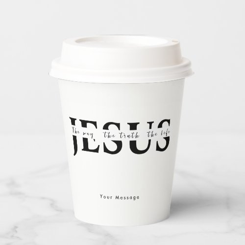 Jesus  paper cups