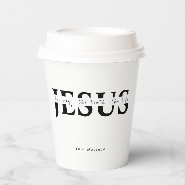Jesus  paper cups (Front)