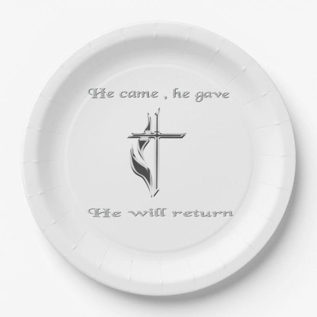 Jesus Paper Plates (Front)
