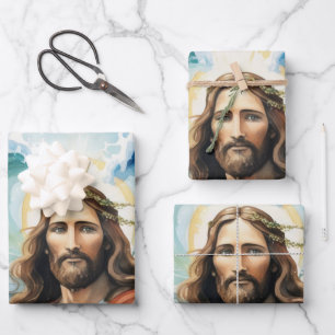 Jesus Parts the Waters: A Miracle of Faith Wrapping Paper Sheets