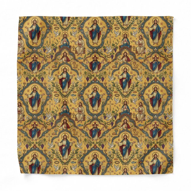 Jesus Pattern Bandana (Front)