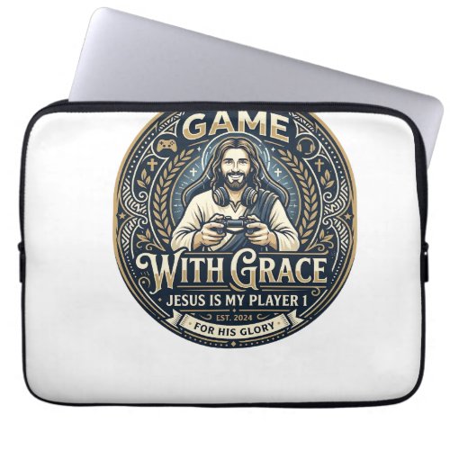 Jesus Pickleball Vintage Shirt Christian Graphic_1 Laptop Sleeve