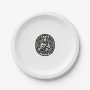 Jesus Pickleball Vintage Shirt Christian Graphic_1 Paper Plates
