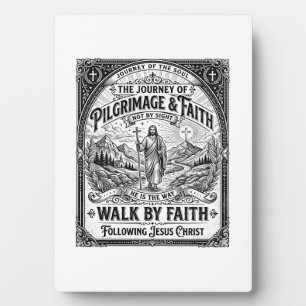 Jesus Pilgrimage Camino Holy Journey Plaque
