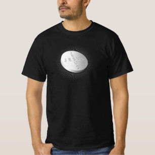 Jesus Pill Tablet Christian Religious Cross Heals T-Shirt