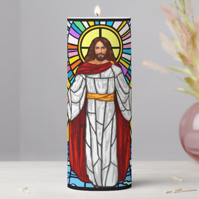 Jesus Pillar Candle (In Situ)
