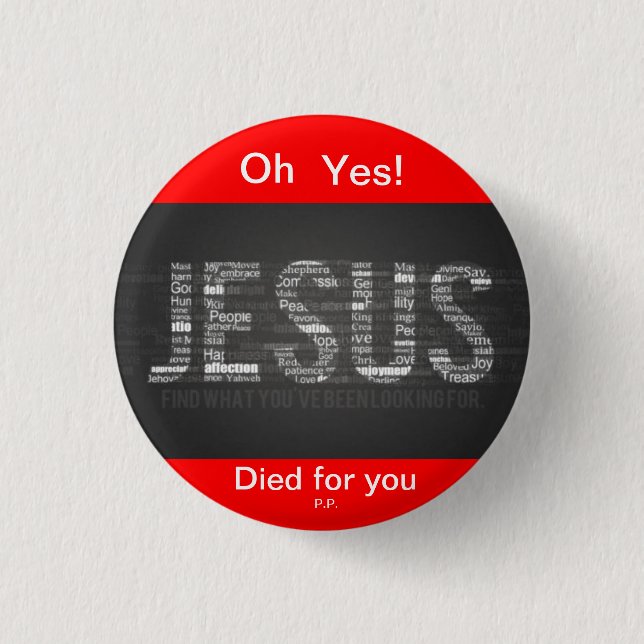Jesus Pinback Button (Front)