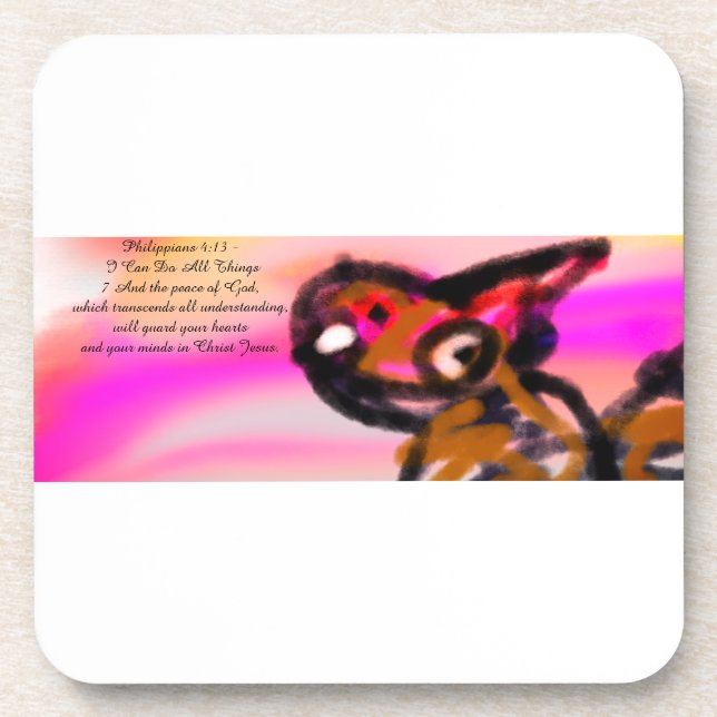 jesus plan beverage coaster (Front)