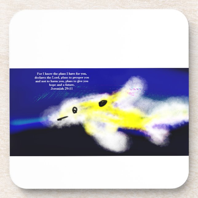 jesus plan beverage coaster (Front)