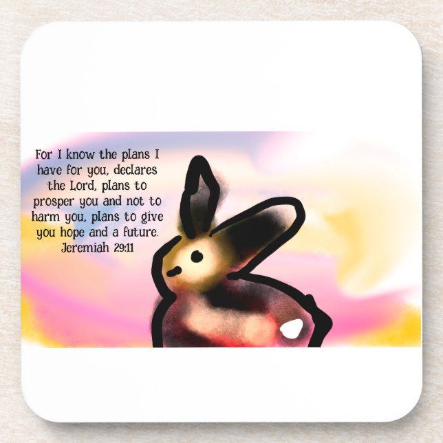 jesus plan love  beverage coaster (Front)