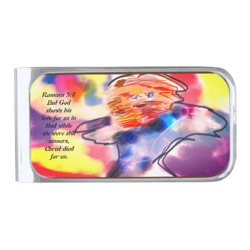 Jesus Plan  Silver Finish Money Clip