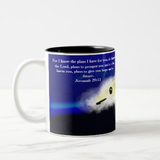 jesus plan Two-Tone coffee mug
