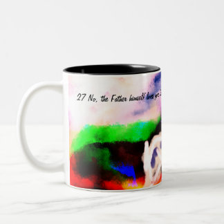 Jesus plan Two-Tone coffee mug