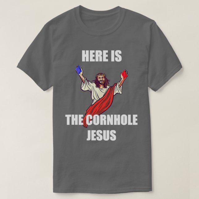 Jesus Playing Cornhole Jesus Christ 1 T-Shirt (Design Front)