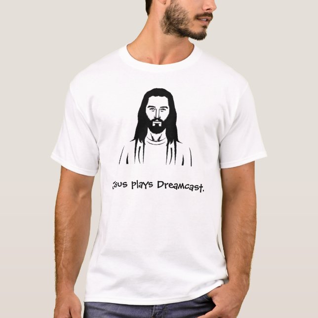 Jesus plays Dreamcast. T-Shirt (Front)