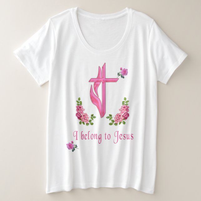 Jesus Plus Size T-Shirt (Design Front)