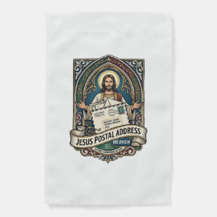 Jesus Postal Address Heaven Jesus Postal Address H Garden Flag