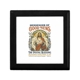 Jesus Postal Worker Delivery Shirt Faith Based Des Gift Box