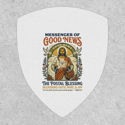 Jesus Postal Worker Delivery Shirt Faith Based Des Patch
