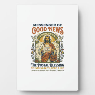 Jesus Postal Worker Delivery Shirt Faith Based Des Plaque