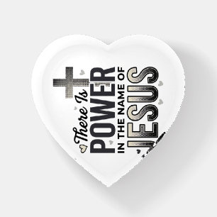 Jesus Power Religious Vintage Typography Shirt Paperweight