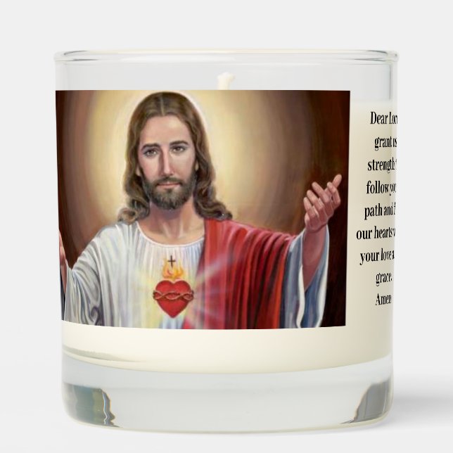 Jesus Prayer for Christian Home Cutom Gift Scented Candle (Front)