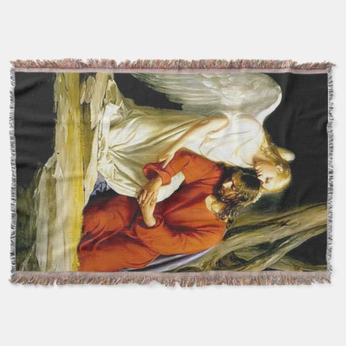 Jesus Prayer in Gethsemane Throw Blanket